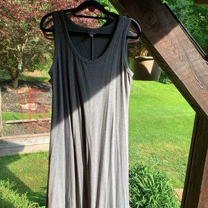 NWOT J.Jill heavier weight maxi dress GRAY M 10 12